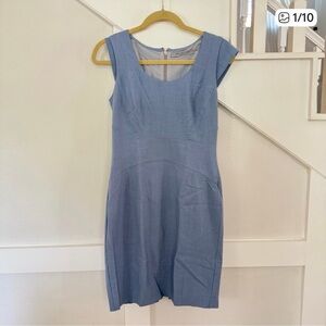 Marc New York Blue Cap Sleeves Sheath Dress size S